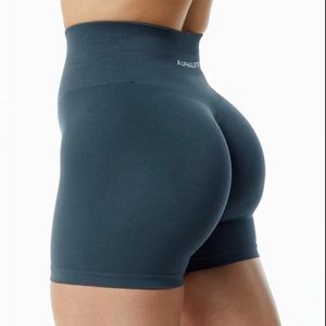 Alphalete whale blue shorts